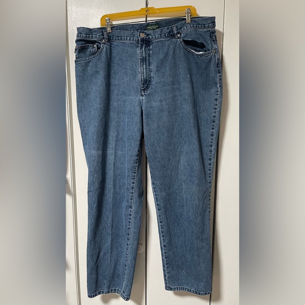 Lauren Ralph Lauren Women's Straight Leg Blue Jeans
